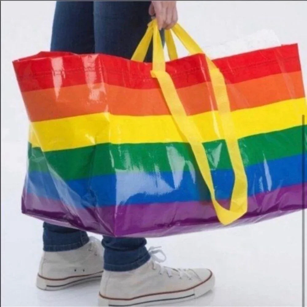 2 IKEA LGBTQ PRIDE Reusable Tote Bag STORSTOMMA